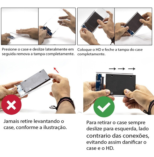 Case Hd Externo 2.5 Notebook Usb 3.0 Ps4 Xbox One Pc 6gbps