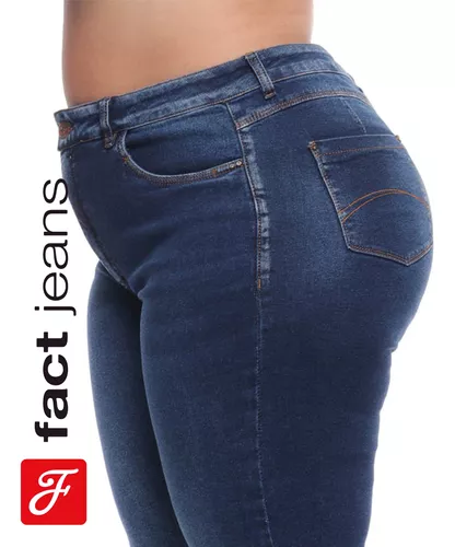 Calça Cropped Cintura Alta Fact Jeans B891