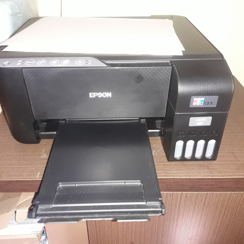 Impressora a cor multifuncional Epson EcoTank L3250 com wifi preta 110V