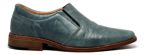 Mocasin Febo Cuero Hombre Vestir Elastico