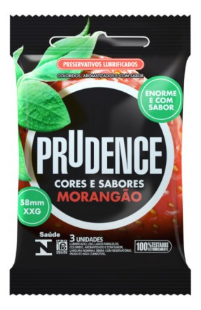 Imagem 2 de 3 de Preservativo Camisinha Extra Grande Lubrificado Morango C/ 6