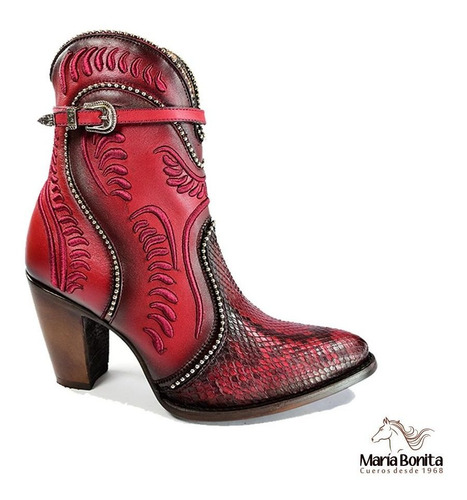 Imagen 1 de 4 de Botin Mujer Cuadra Piton 3f59ph
