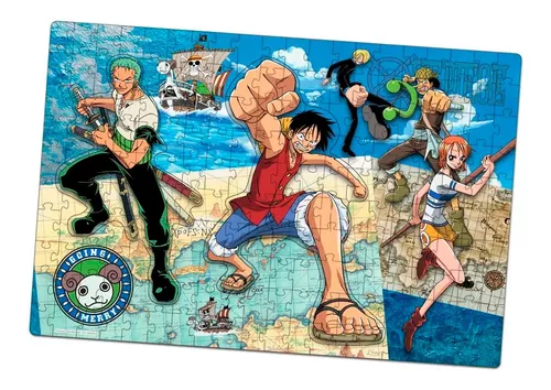 Quebra-cabeça Play One Piece 200 Peças - Elka