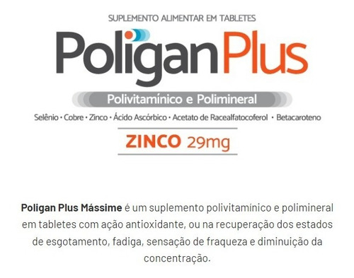 Poligan Plus 30 comprimidos, similar al sabor sin sabor de Vitergan Plus