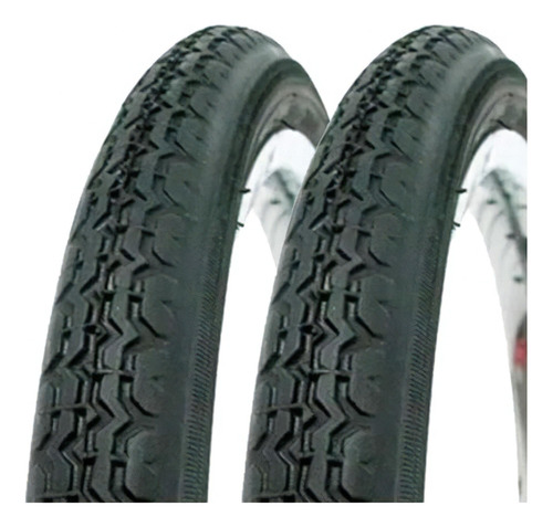 Par Pneu Para Bike Infantil Aro 14 X 1.75 Vee Rubber 47-254 Cor Preto