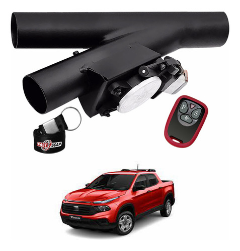 Difusor Escapamento Sport Universal Carbono Fiat Toro