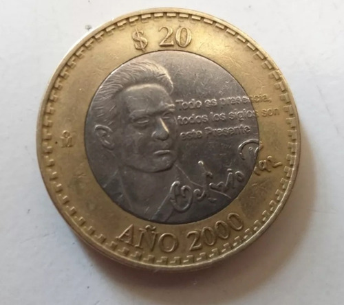 Moneda De 20 Pesos Conmemorativa Octavio Paz