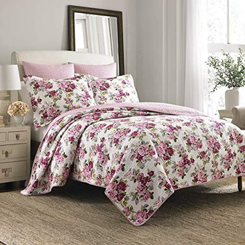 Laura Ashley Lidia Edredón Conjunto Rosa Fullqueen