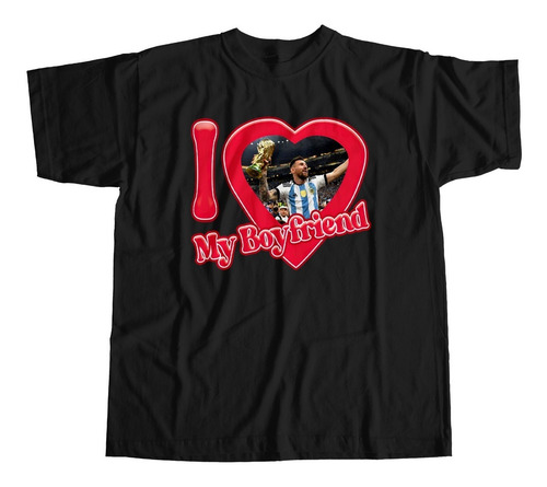 Imagen 2 de 5 de Remera Algodón Selección I Love My Boyfriend - Escaloneta