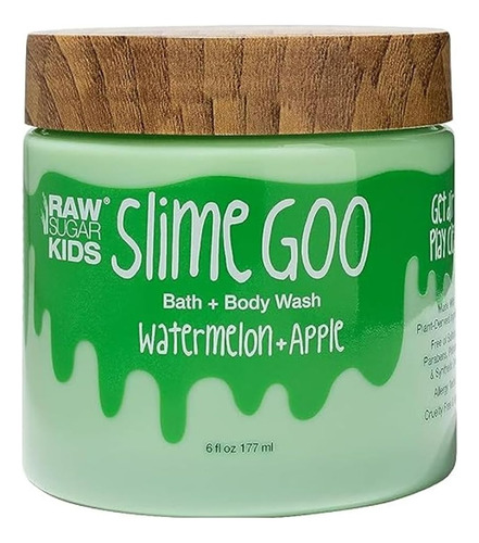 Slime Goo Gel De Baño, Limpieza Suave 177ml Raw Sugar Manzana Y Sandía