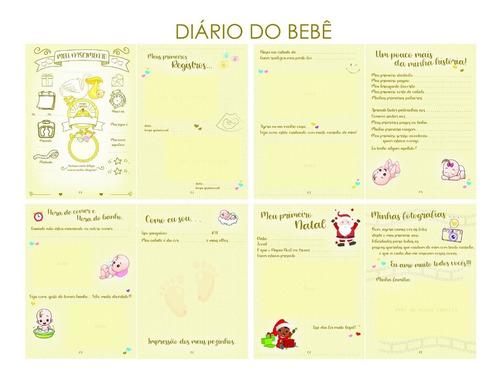 Imagem 10 de 10 de Maleta 6 Álbuns Bebê P/ 600 Fotos 10x15 Urso Escudo Coroa
