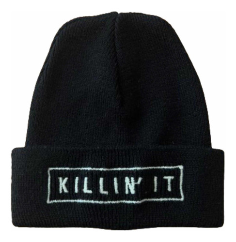 Gorro De Lana Negro Brandy Melville Mensaje Killin It