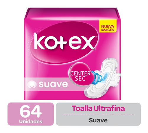 Toalla Femenina Kotex Ultrafina Suave C/a - 16 Uds.