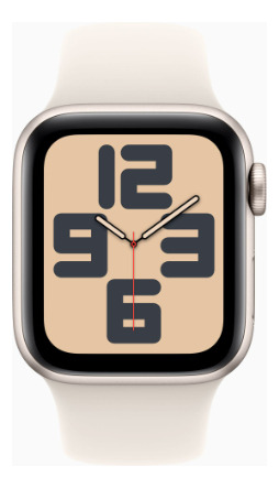 Apple Watch Se 40mm Gps Starlight ( Estelar ) Bege Mesh Bege Branco