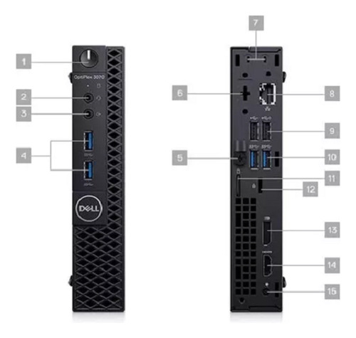 Mini Pc Dell Optiplex 3060 I3 8th 8gb Ddr4 Ssd480gb Win10