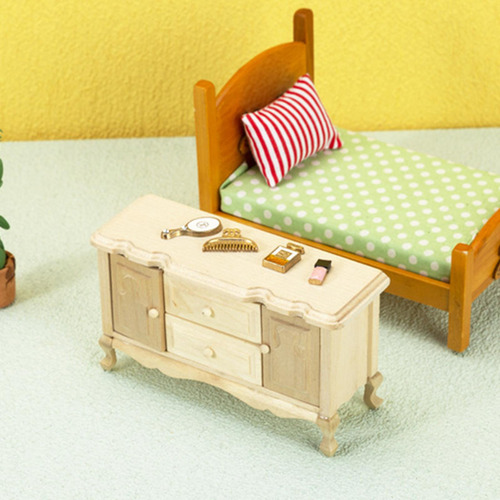 Gabinete De Casa De Muñecas De Madera Escala 1:12 Para