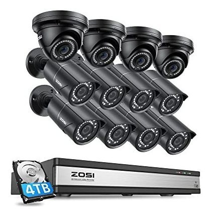 Zosi 4k 16ch Sistema De Cámara De Seguridad De Poe 66t66