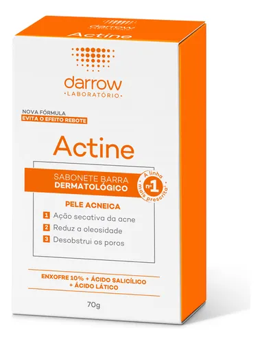 Sabonete Barra Actine Pele Acneica 70g Darrow