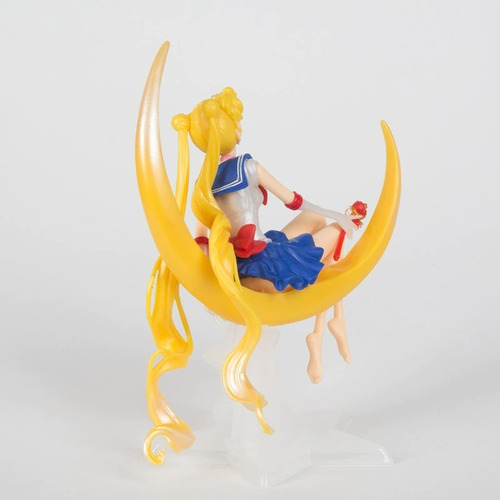 Imagen 3 de 5 de Figura Sailor Moon Serena - Luna Y Báculo
