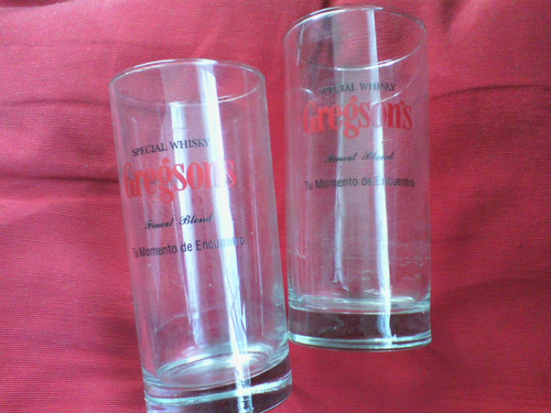 2 Vasos De Wisky Gregson (posible Envío)