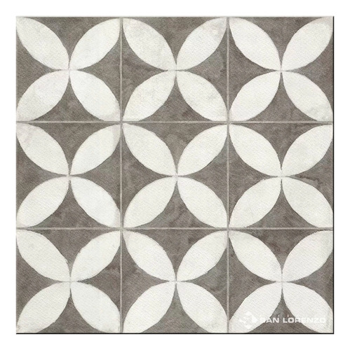 Ceramica De Piso Flower White 45,3x45,3 1ra Cal San Lorenzo