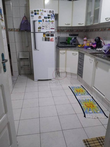 Apartamento Térreo, Com 2 Dormitórios , 1 Wc Vaga Demarcada, À Venda, 66 M² Por R$ 320.000 - Marapé - Santos/sp - Ap10541