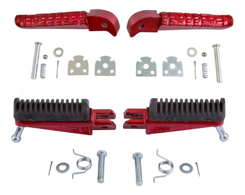 Pedaleira Dianteira E Traseira Compatível Fazer 2005 A 2008