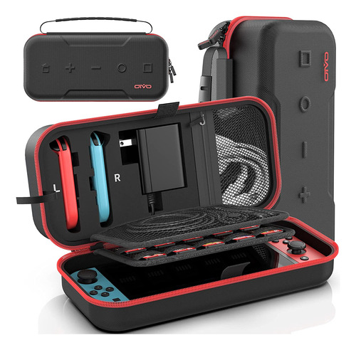 Funda De Transporte Compatible Con Nintendo Switch Oled Rojo