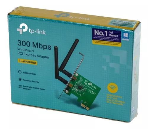 Tarjeta Red Wifi Tp-Link Tl-Wn881nd Pci-E Wifi-N/300mbps