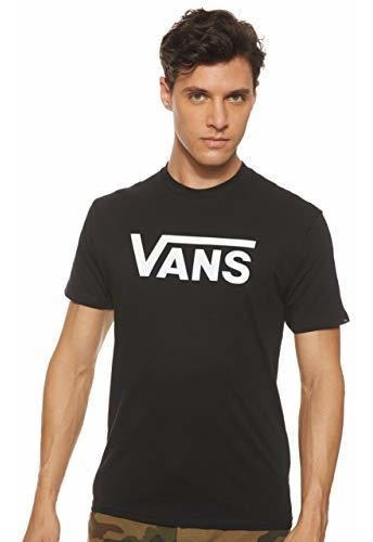 Camiseta Para Hombre Vans Con Logo '' Negro Tamaño L