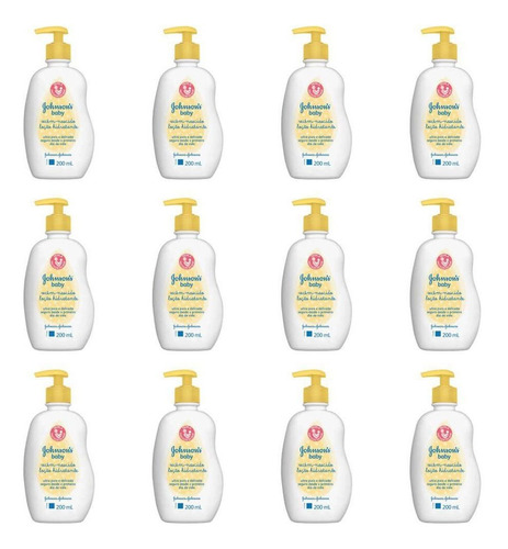 Johnsons Baby Recém Nascido Hidratante 200ml (kit C/12)