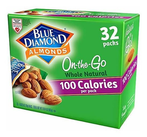 Almendras Azules Naturales 100 Cal, 32 Bolsas Viaje