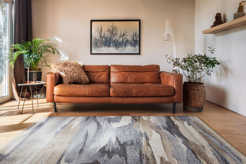 Tapete Decorativo Dib Hazel Medida 120x170 Cm Modelo 1429 Ancho 120 Cm Color Crema Largo 170 Cm