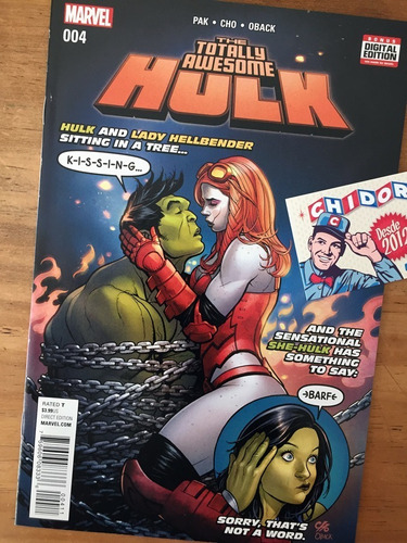 Comic - Totally Awesome Hulk #4 Frank Cho Cover