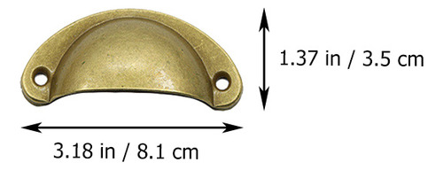 10 Pomos Delicados De Color Bronce Para Puertas, Manijas Y C