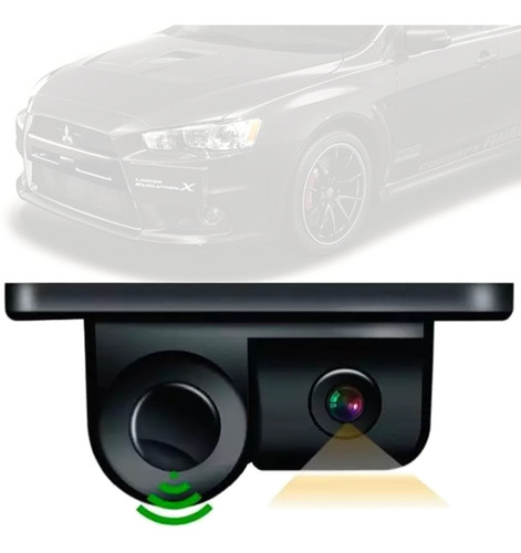 Camera De Ré Com Sensor Estacionamento Embutido Lancer