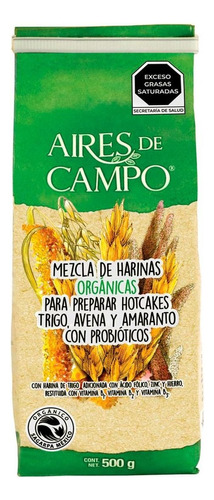 Harina Aires De Campo Para Hotcakes Orgánica 500g