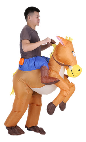 Disfraz Inflable Para Traje De Vaquero Y Jinete