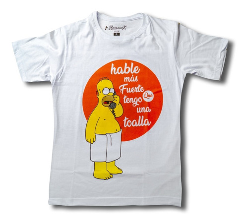 Camiseta Homero - Hable Mas Fuerte - Los Simpsons