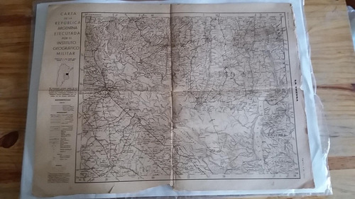 Mapa Inst.geog.militar Diario La Prensa 4 Agosto 1932