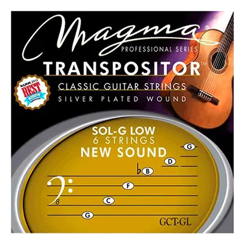 Encordado Guitarra Clasica Magma Transpositor Gct Gl Sol Low