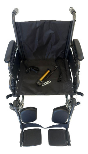 Silla De Ruedas Todo Terreno Con Elevapiernas Super Confort SC-365 Color Negro