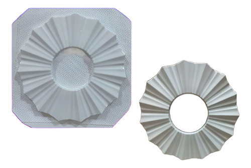 Molde Forma Moldura De Gesso Porta Espelho Ou Decoração 25cm
