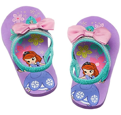 Sandalias Flip Flops Disney Princesita Sofia Talla 11.5-13mx