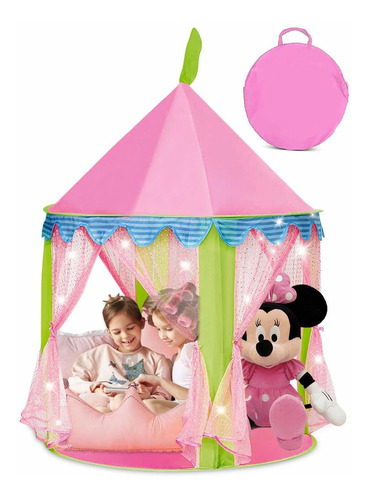 Princess Castle Girls Play Tent Kids Pop Up Pink Playhouse T