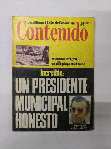 Revista Contenido Diciembre 1978#187 Lo Que Un Presidente