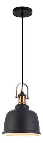 Pendente Lustre Premium Soho Vintage Preto/dourado Blumenau Cor Preto 110V/220V