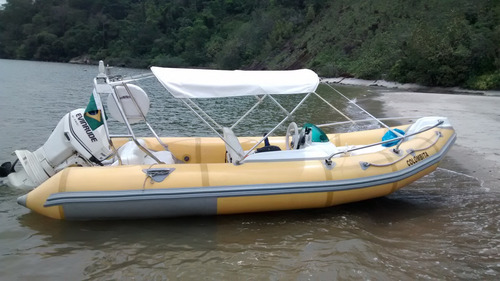 Bote Inflável Completo Com Envirude 60 Hp (zefir -flex Boat)