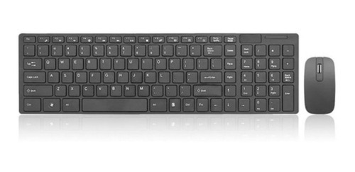 Kit Teclado Mouse Inalambrico Ultra Slim Silencioso Caseros