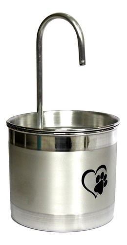 Fonte De Aguá De Aluminio Para Gatos Bebedouro De Gatos